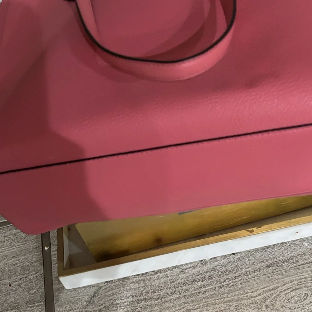 Michael Kors Vibrant Pink Tote with detachable clutch and makeup bag with strap. - Picture 10 of 12